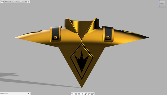 DinoThunder Black Ranger Chest Shield