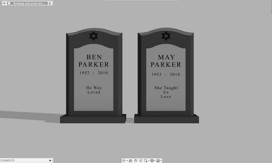 Aunt May and Uncle Ben Gravestones