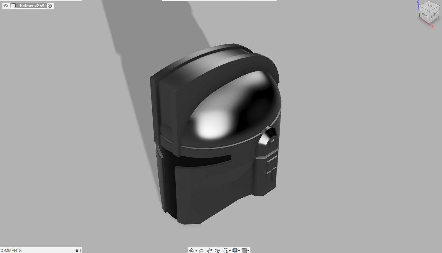 Basic Mando Helmet (Simple Crest)