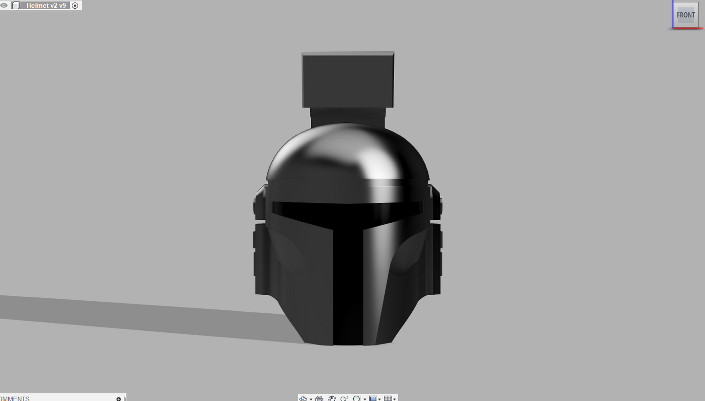 Basic Mando Helmet (Large Crest)