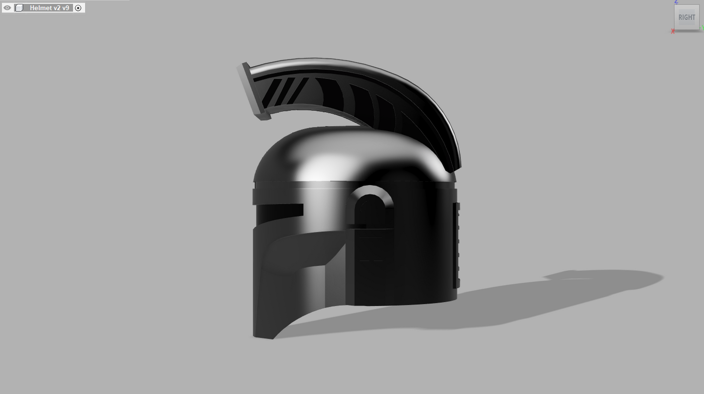 Basic Mando Helmet (Large Crest)