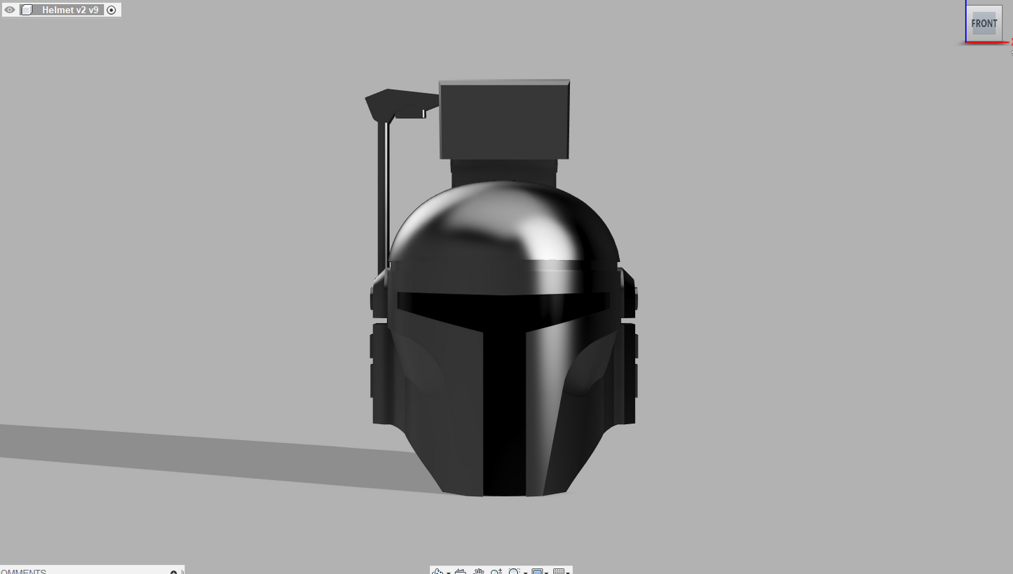 Basic Mando Helmet (Large Crest)