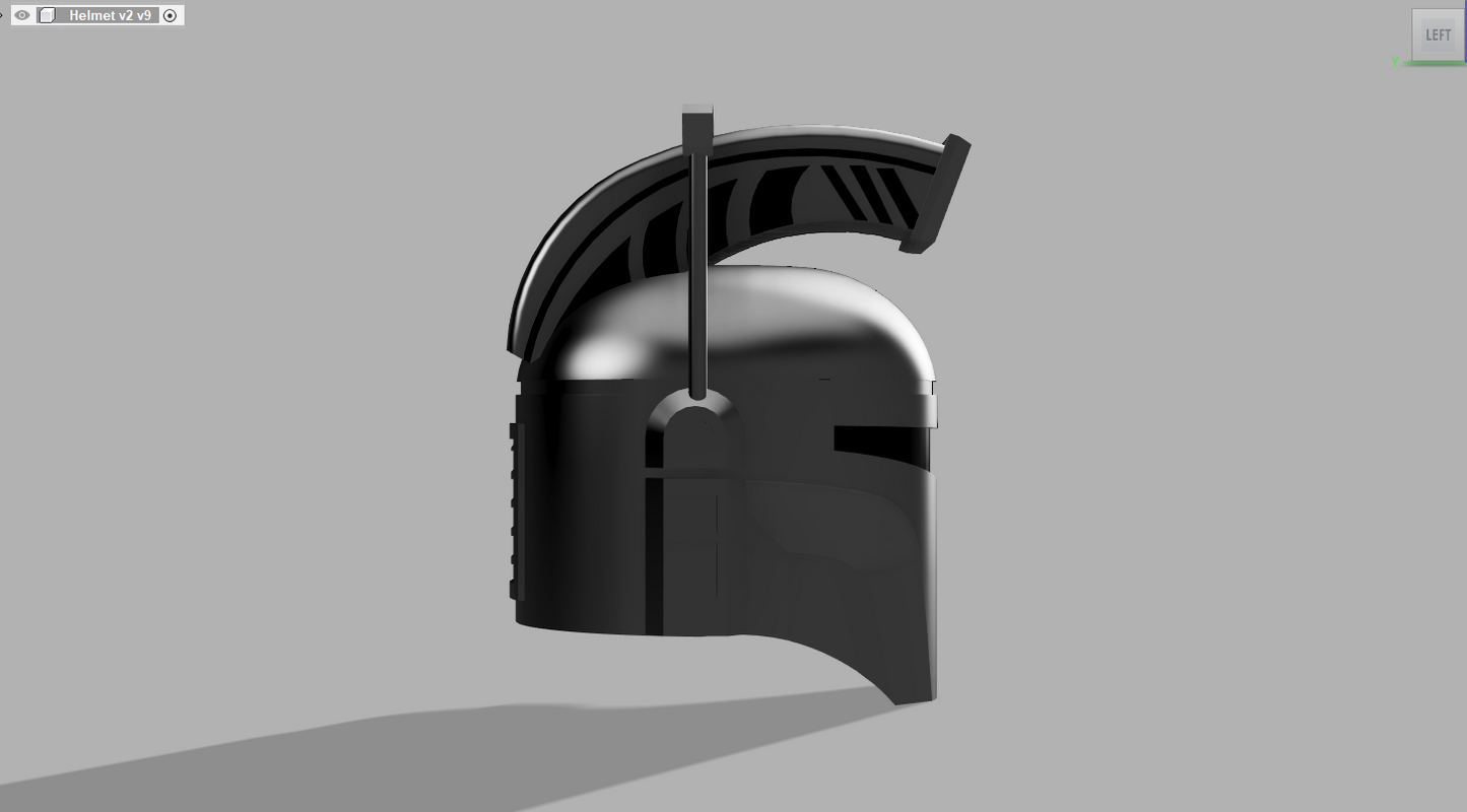 Basic Mando Helmet (Large Crest)