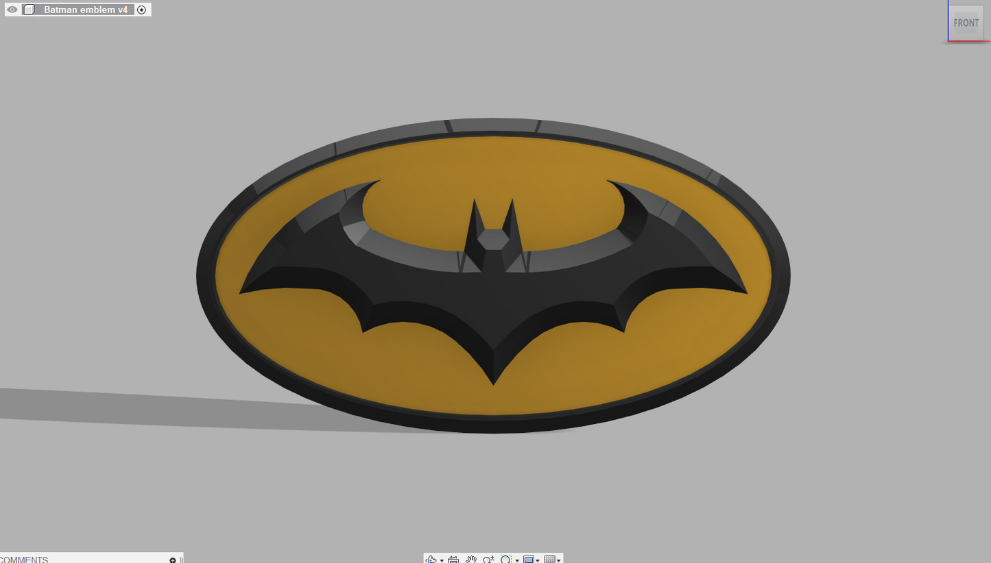 Batman Emblem (Hush on oval)