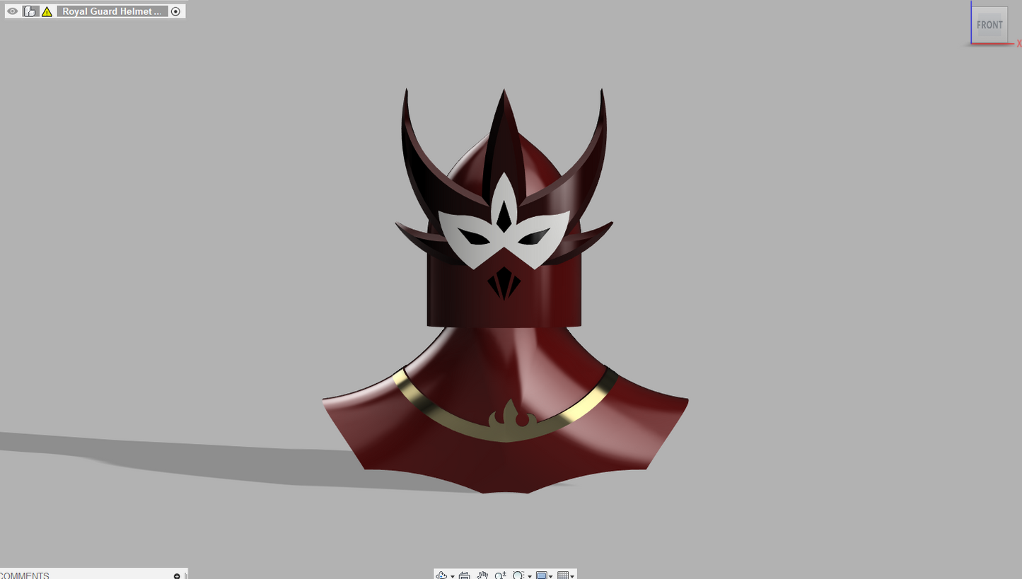 Fire Nation Royal Guard Helmet and Neck Piece