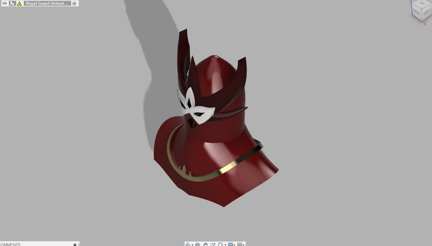 Fire Nation Royal Guard Helmet and Neck Piece