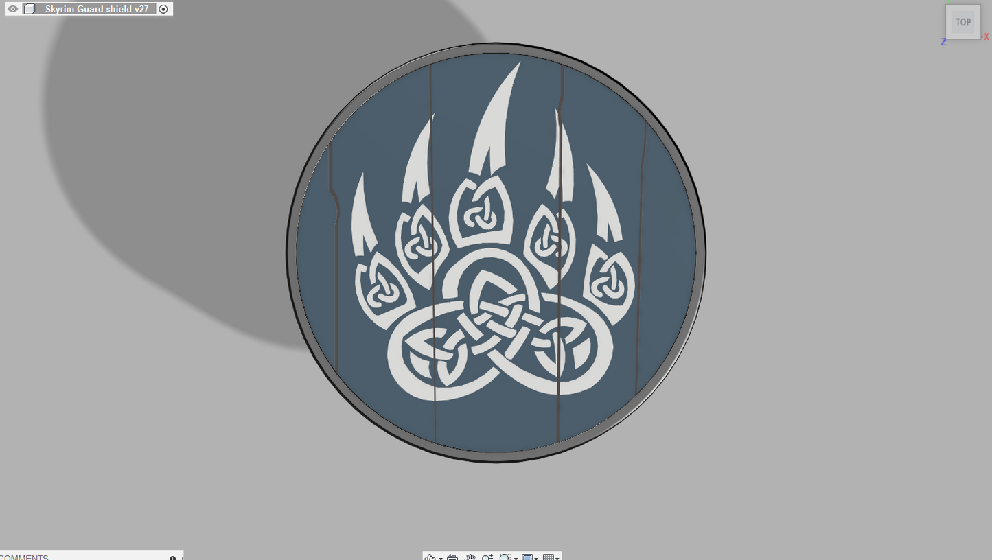 Skyrim Shield (Stormcloak Bear Paw)