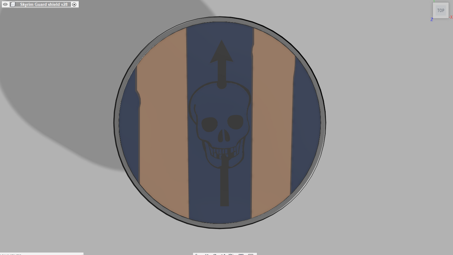 Skyrim Shield (Blue Skull Bandit)