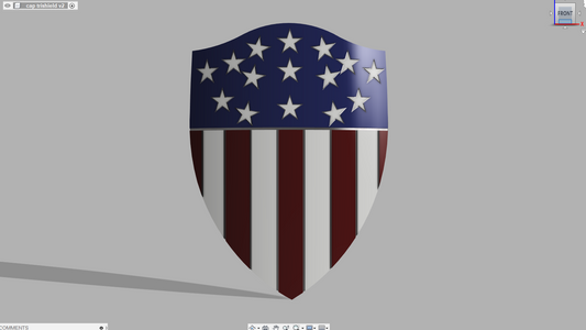 Captain America Tri-shield (Basic Many Stars)