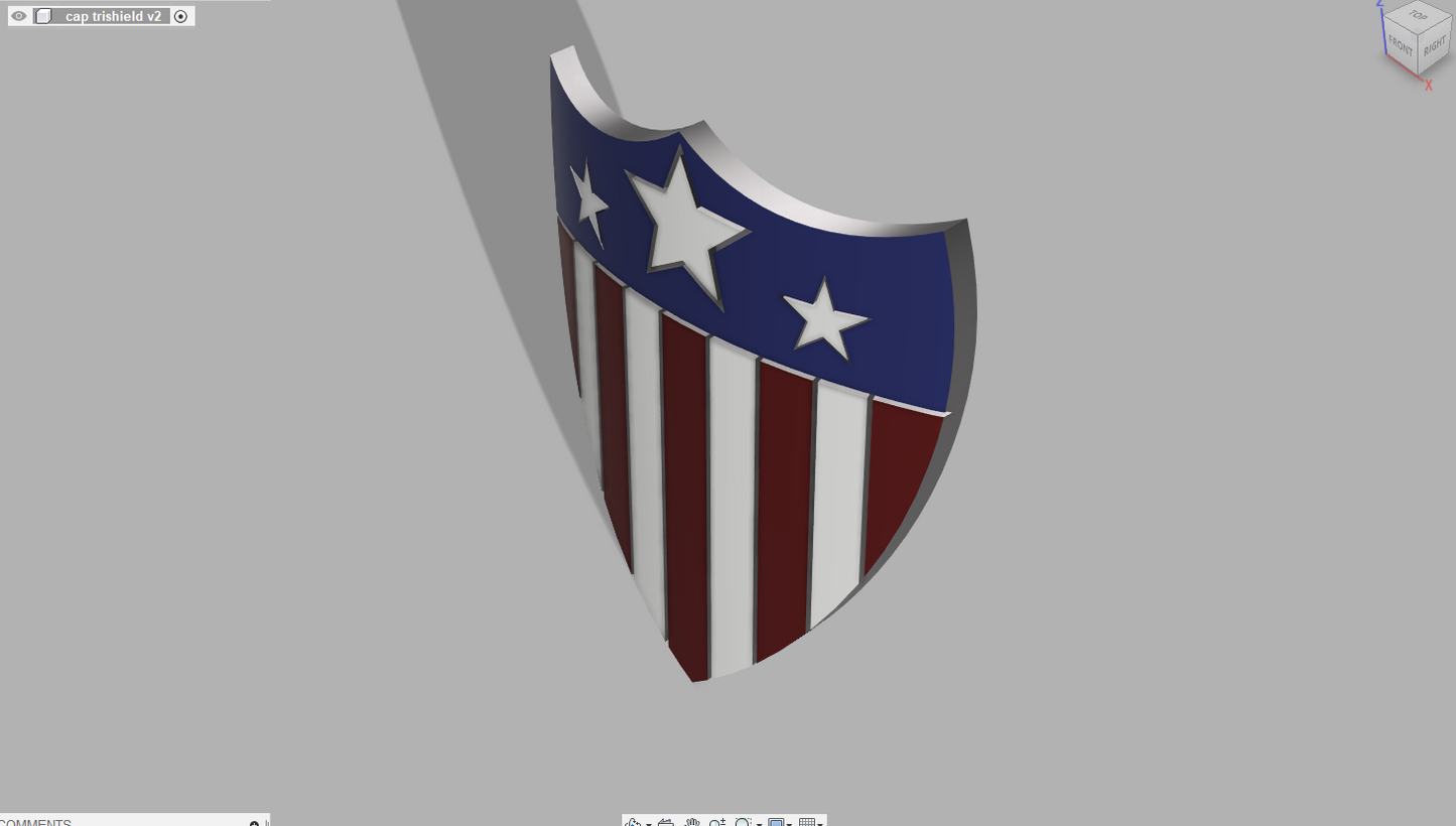 Captain America Tri-shield (pointy)