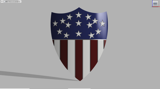 Captain America Tri-shield (pointy many stars)