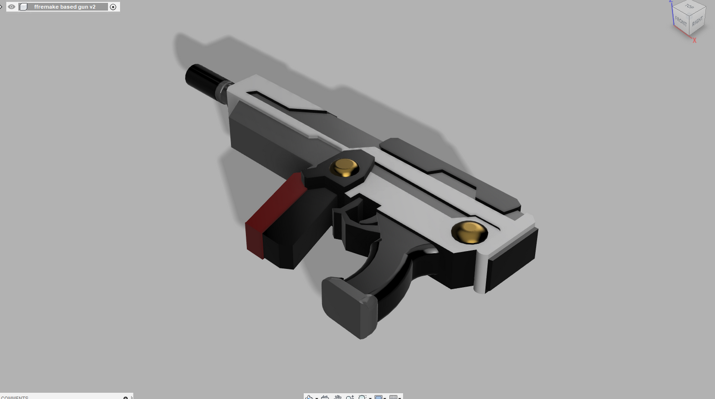 Final fantasy remake inspired gun