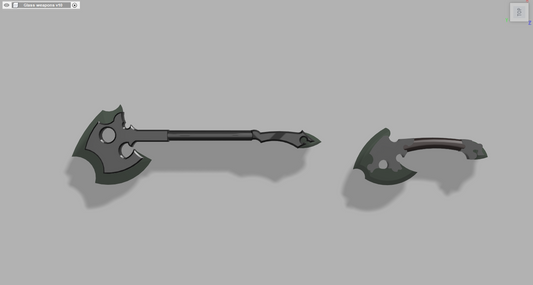 Glass Battle Axes