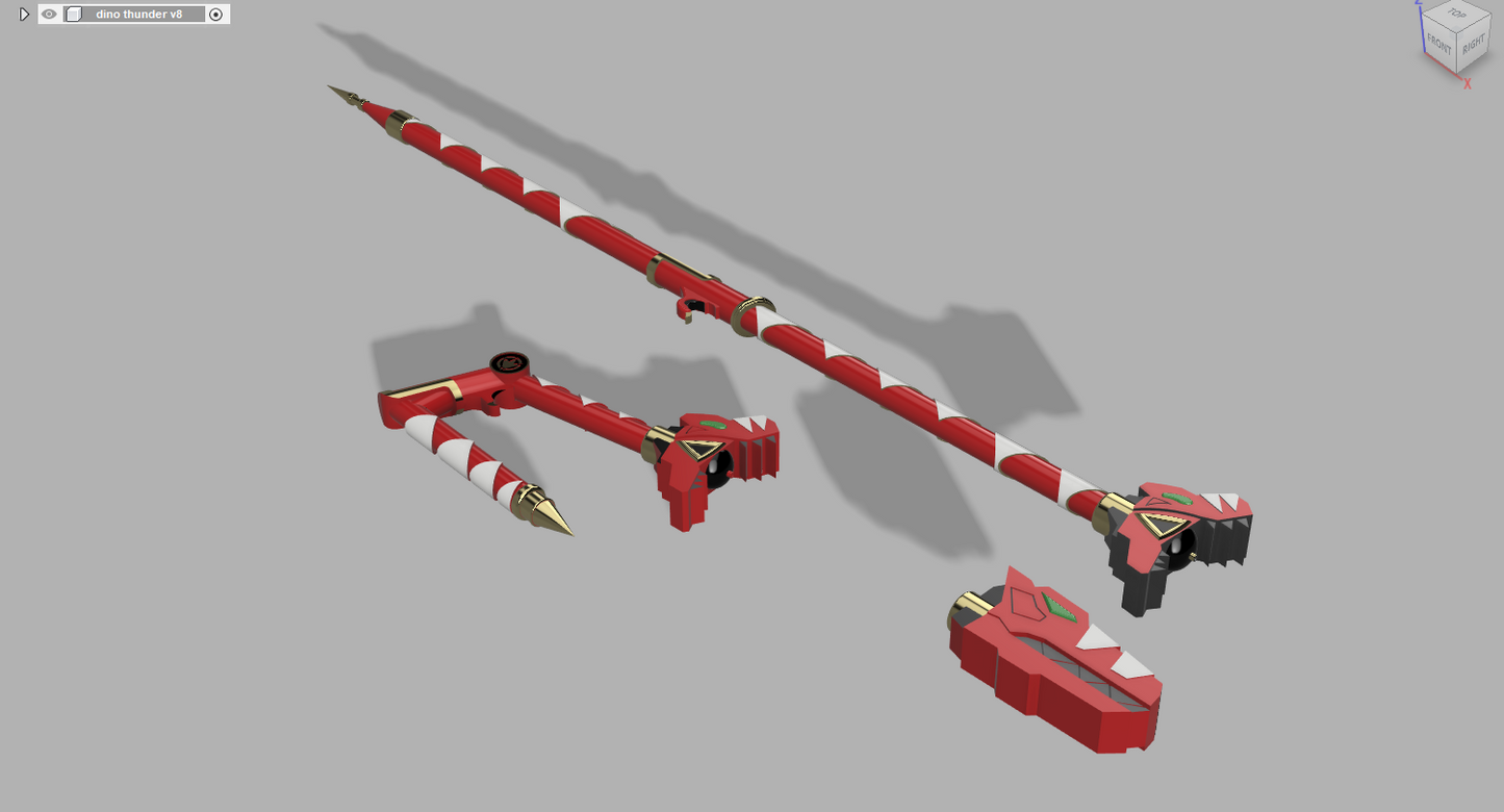 DinoThunder Red Staff