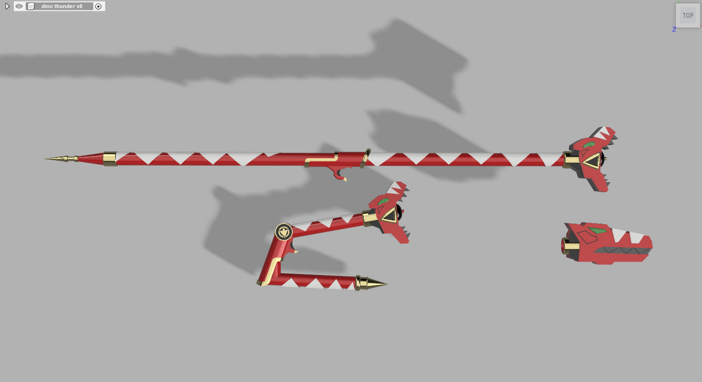 DinoThunder Red Staff